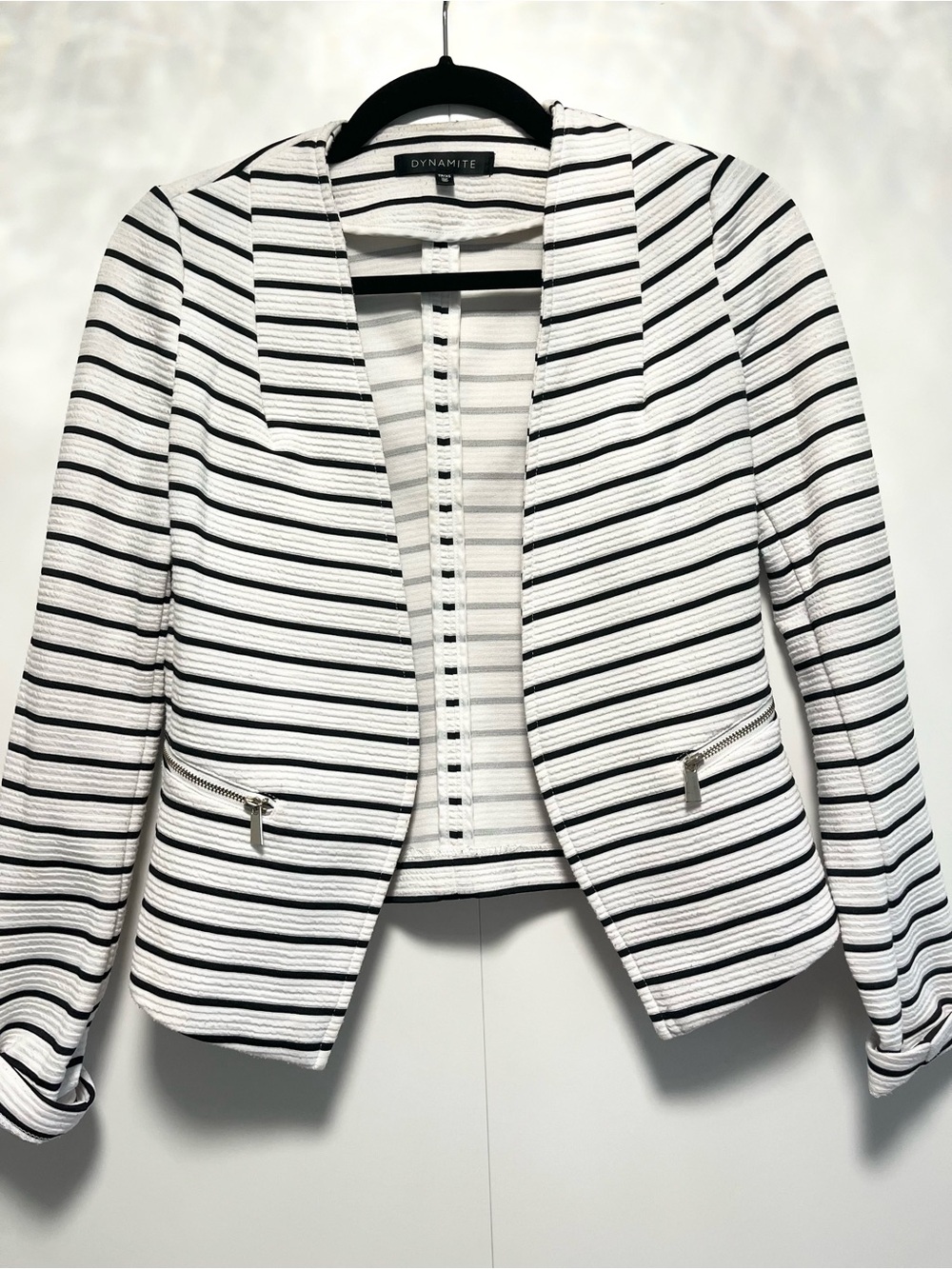 Dynamite navy striped blazer